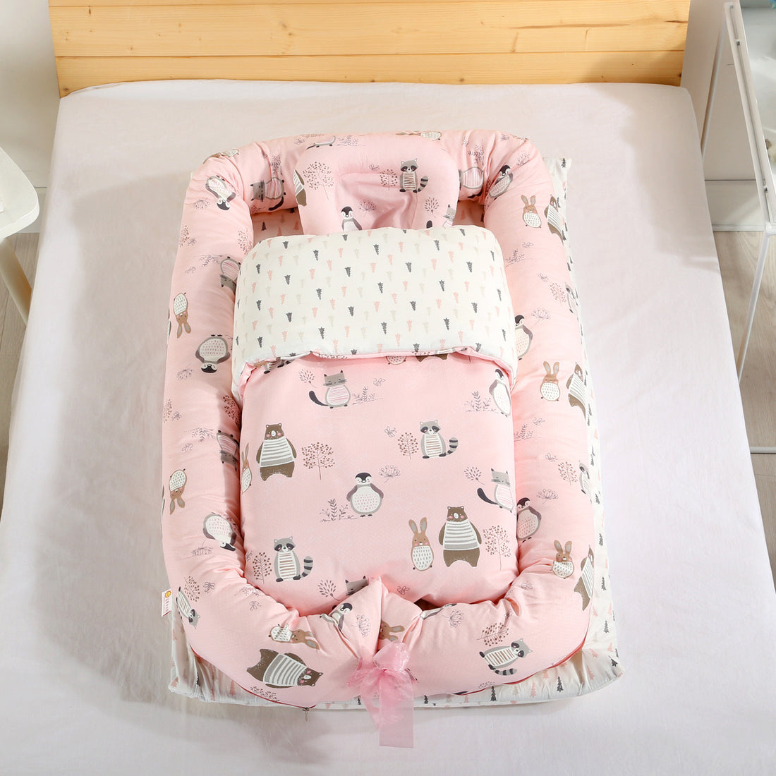 High-end Foldable Baby Crib Can Be Removed And Washed