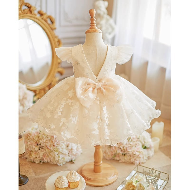 Girl's High-end Host Catwalk Princess Dress Light Luxury Western Style