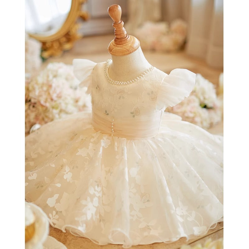 Girl's High-end Host Catwalk Princess Dress Light Luxury Western Style