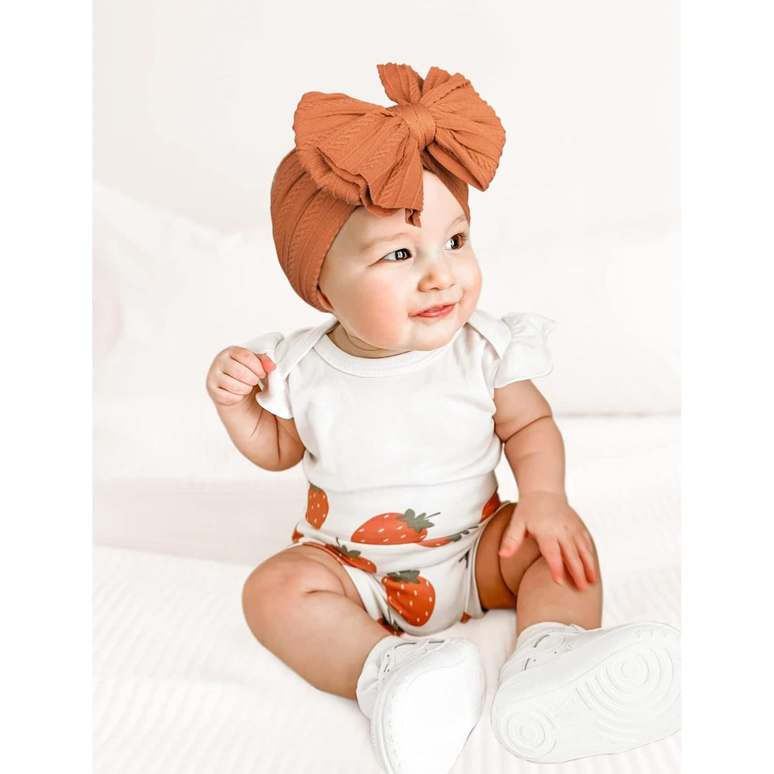 Handmade Baby Headbands Soft Stretchy Nylon Hair Bands