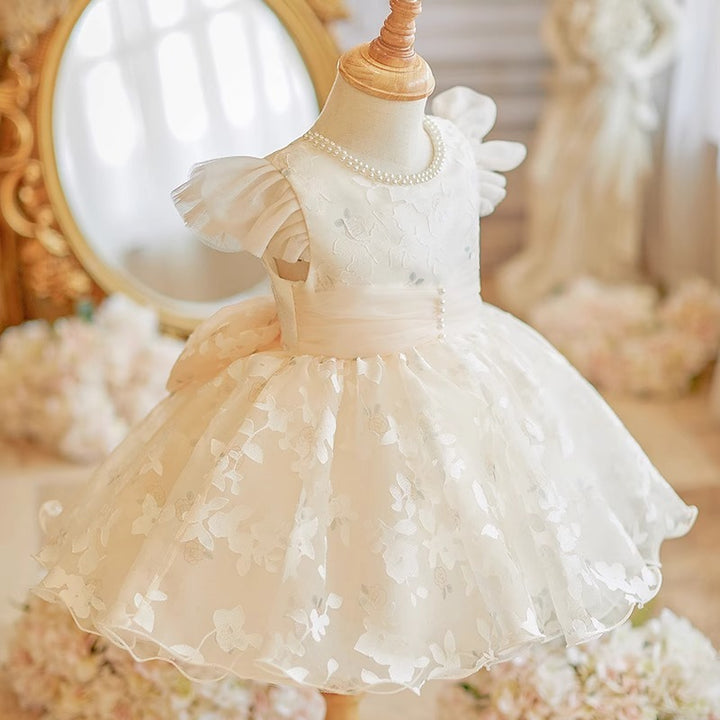 Girl's High-end Host Catwalk Princess Dress Light Luxury Western Style